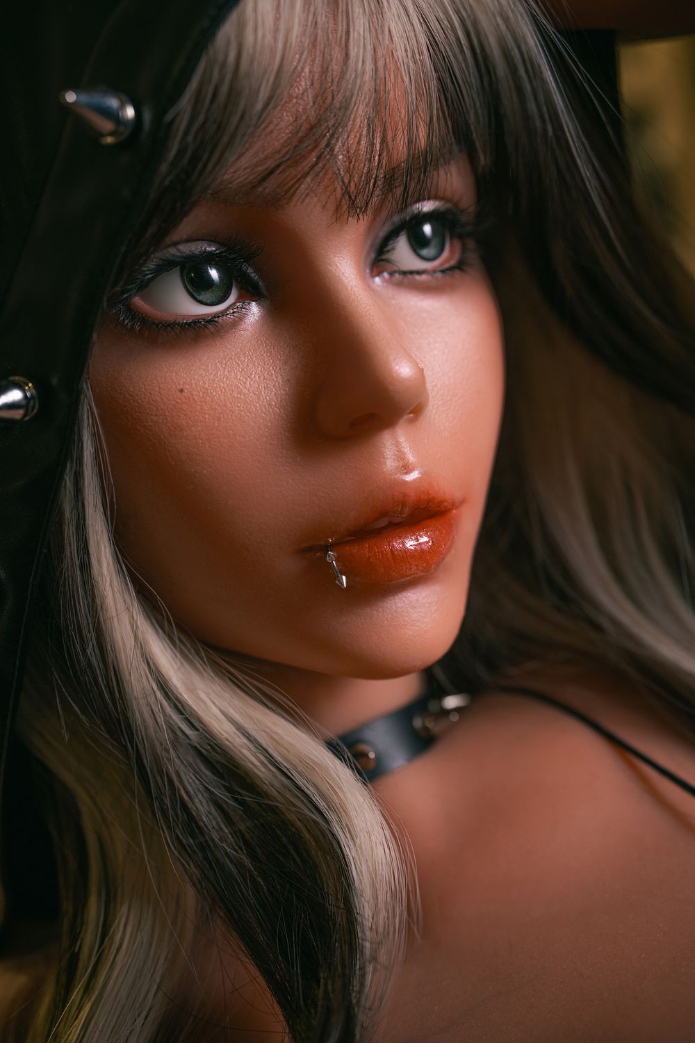 SY DOLL | 164cm(5.38‘) - Silicone Head - M Series Realistic Sultry Punk Rock-style Big Breasts Sex Doll - Raven