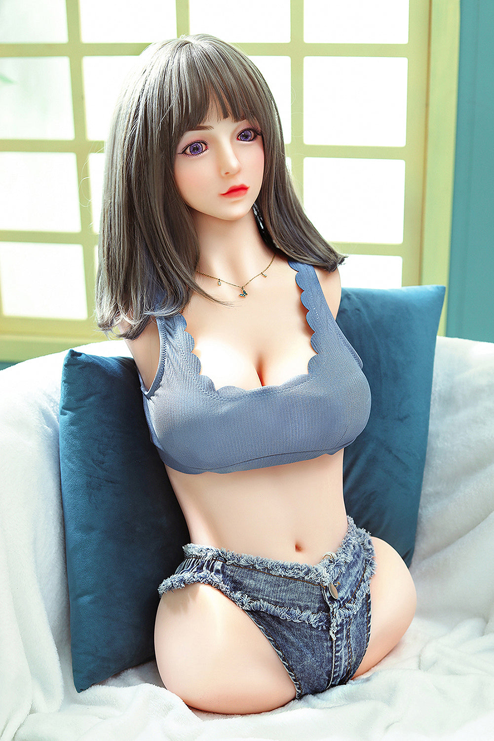 SY DOLL | 65cm (2.13') - TPE - Endearing Lifelike Small Breasts Half-Body Torso Sex Doll - CoCo