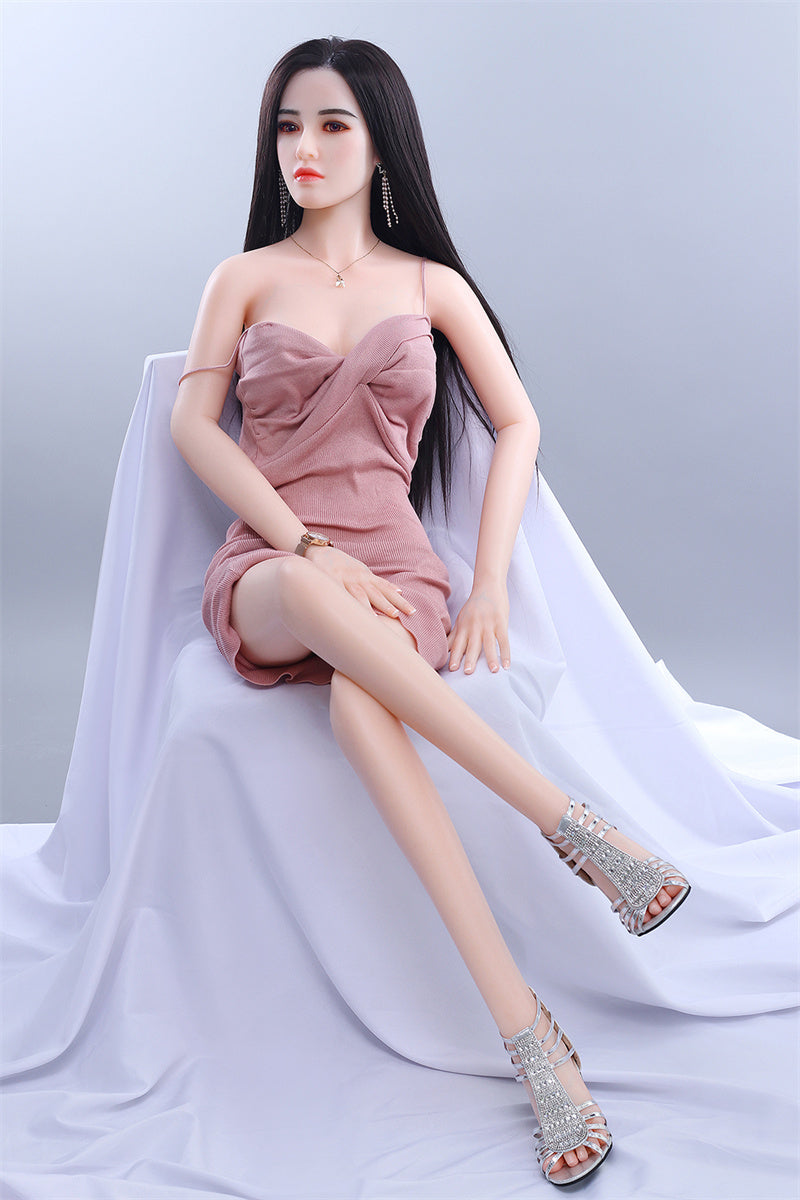 SY DOLL | 160cm(5.25‘) - Silicone Head - Realistic Sporty Asian Slim Sex Doll- Phoebe.