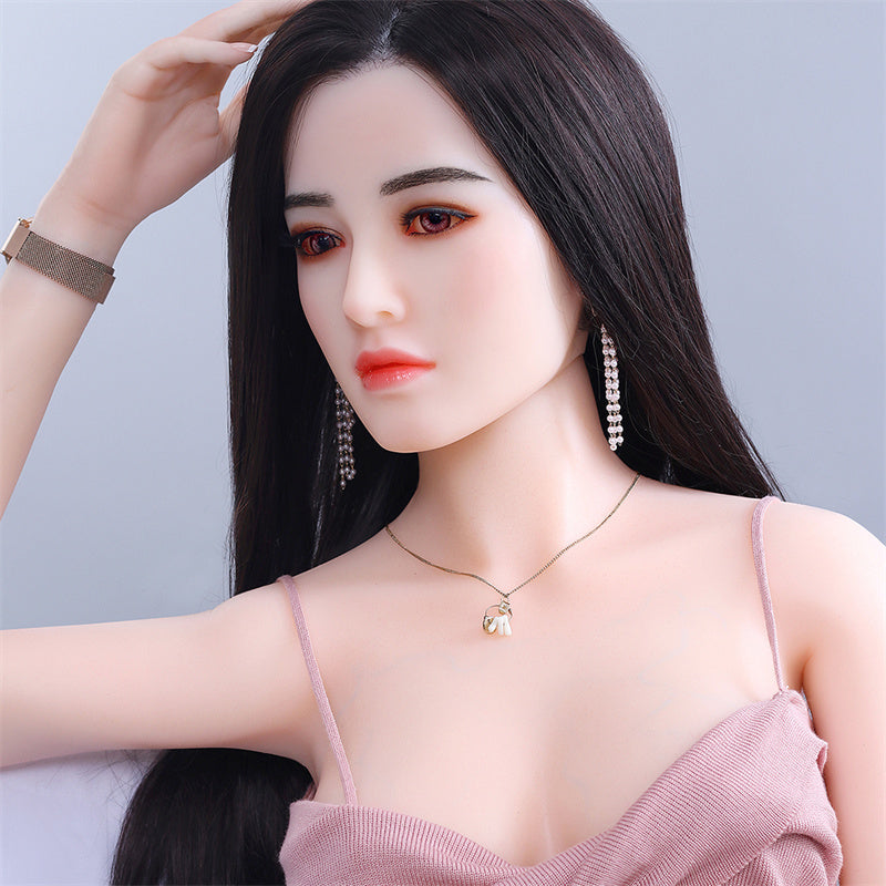 SY DOLL | 160cm(5.25‘) - Silicone Head - Realistic Sporty Asian Slim Sex Doll- Phoebe.