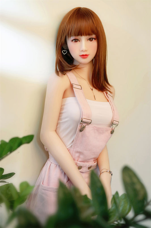 SY DOLL | 160cm(5.25‘) - Silicone Head - Realistic Sporty Asian Slim Sex Doll- Elysia