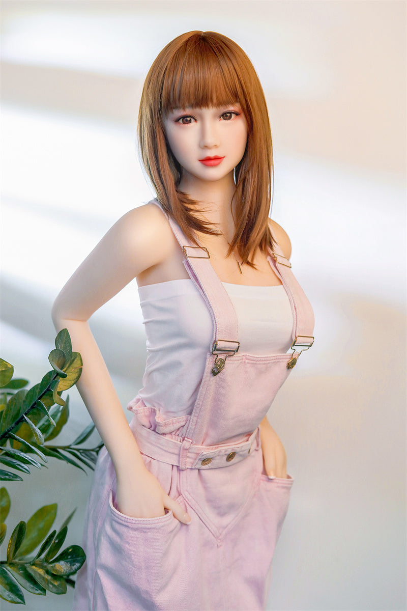 SY DOLL | 160cm(5.25‘) - Silicone Head - Realistic Sporty Asian Slim Sex Doll- Elysia