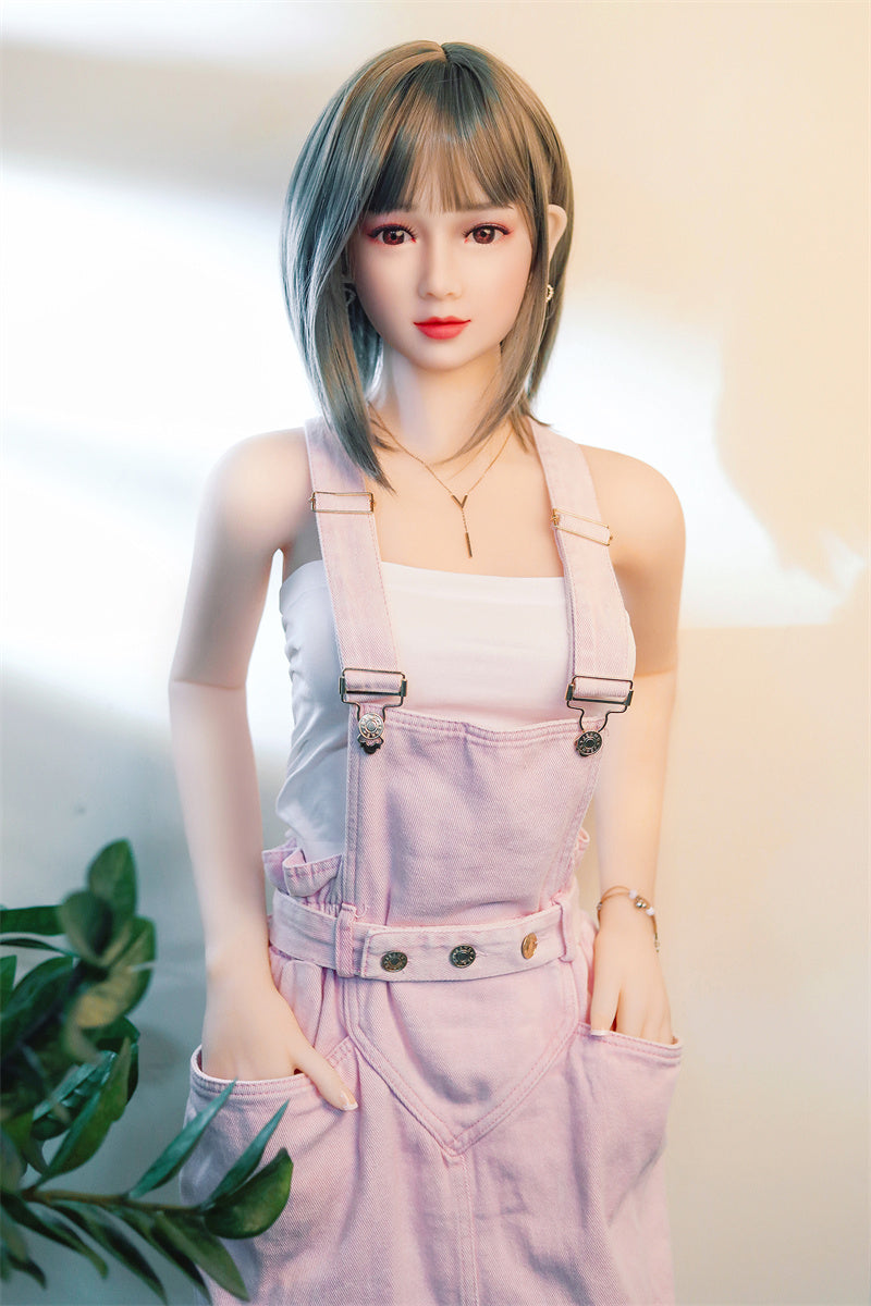 SY DOLL | 160cm(5.25‘) - Silicone Head - Realistic Sporty Asian Slim Sex Doll- Elysia