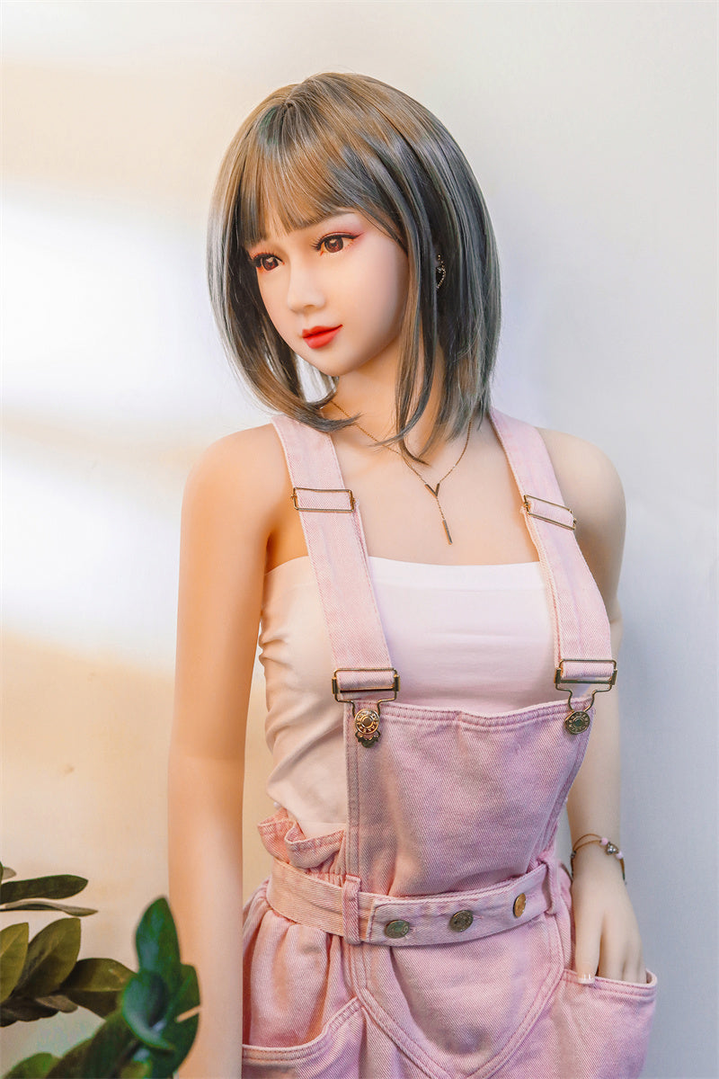 SY DOLL | 160cm(5.25‘) - Silicone Head - Realistic Sporty Asian Slim Sex Doll- Elysia