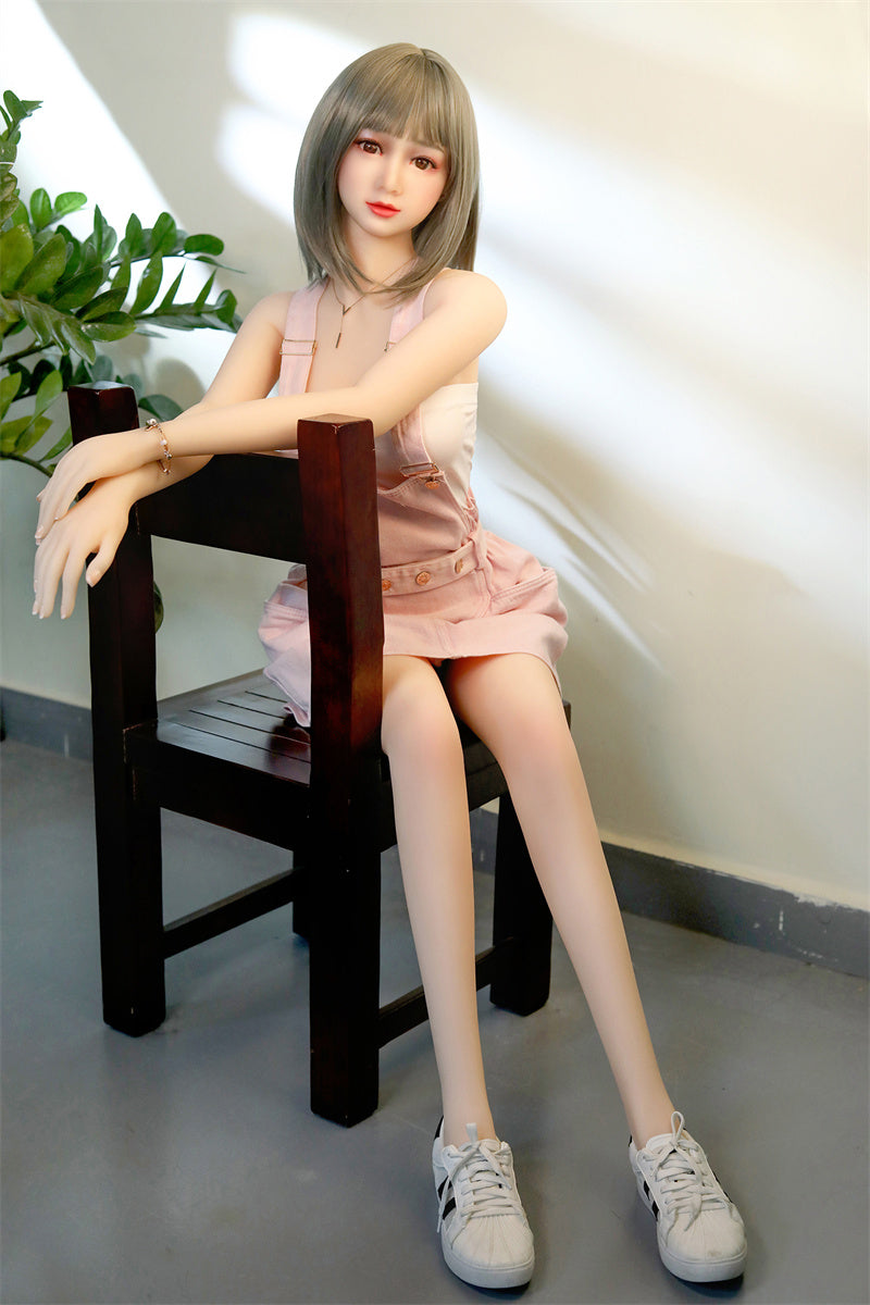 SY DOLL | 160cm(5.25‘) - Silicone Head - Realistic Sporty Asian Slim Sex Doll- Elysia
