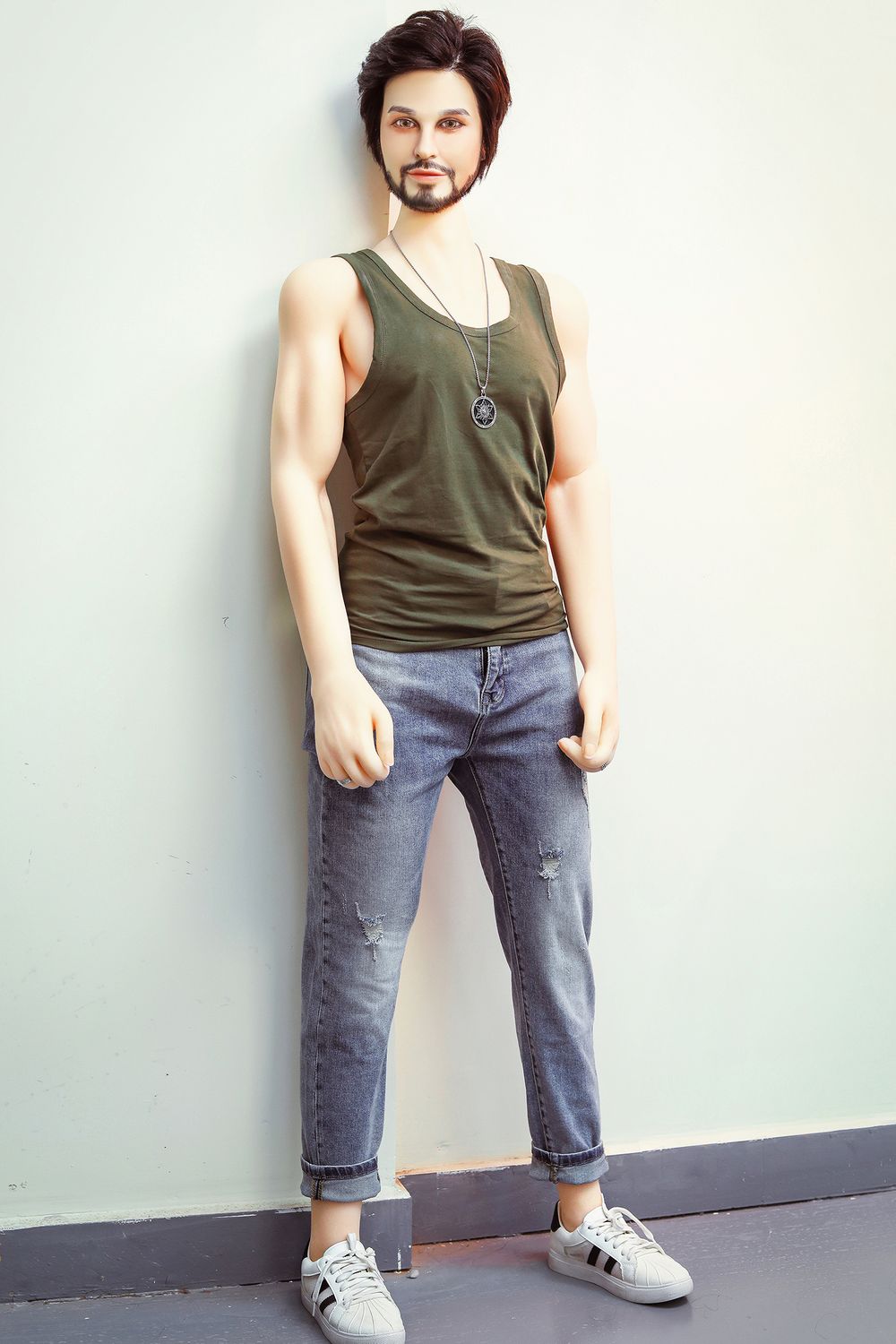 SY DOLL | 162cm(5.31’)- Silicone Head - Mature Lifelike Muscular Gay Male Sex Doll - James