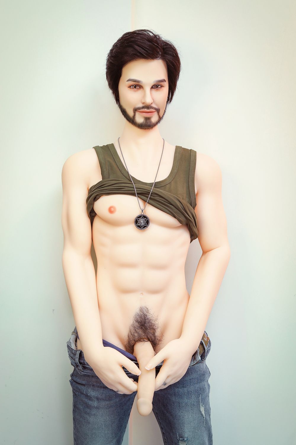 SY DOLL | 162cm(5.31’)- Silicone Head - Mature Lifelike Muscular Gay Male Sex Doll - James