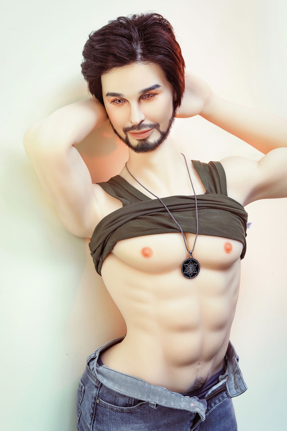 SY DOLL | 162cm(5.31’)- Silicone Head - Mature Lifelike Muscular Gay Male Sex Doll - James