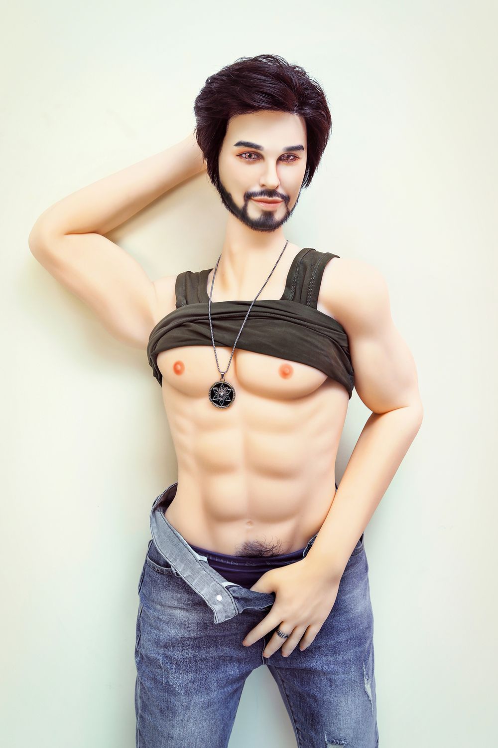 SY DOLL | 162cm(5.31’)- Silicone Head - Mature Lifelike Muscular Gay Male Sex Doll - James