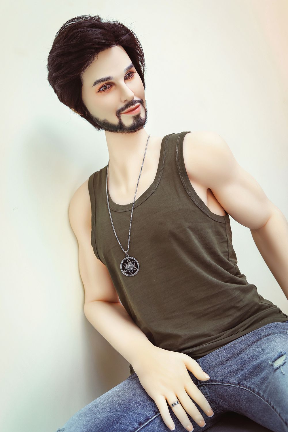 SY DOLL | 162cm(5.31’)- Silicone Head - Mature Lifelike Muscular Gay Male Sex Doll - James