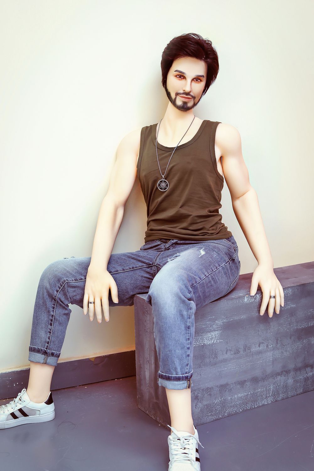 SY DOLL | 162cm(5.31’)- Silicone Head - Mature Lifelike Muscular Gay Male Sex Doll - James