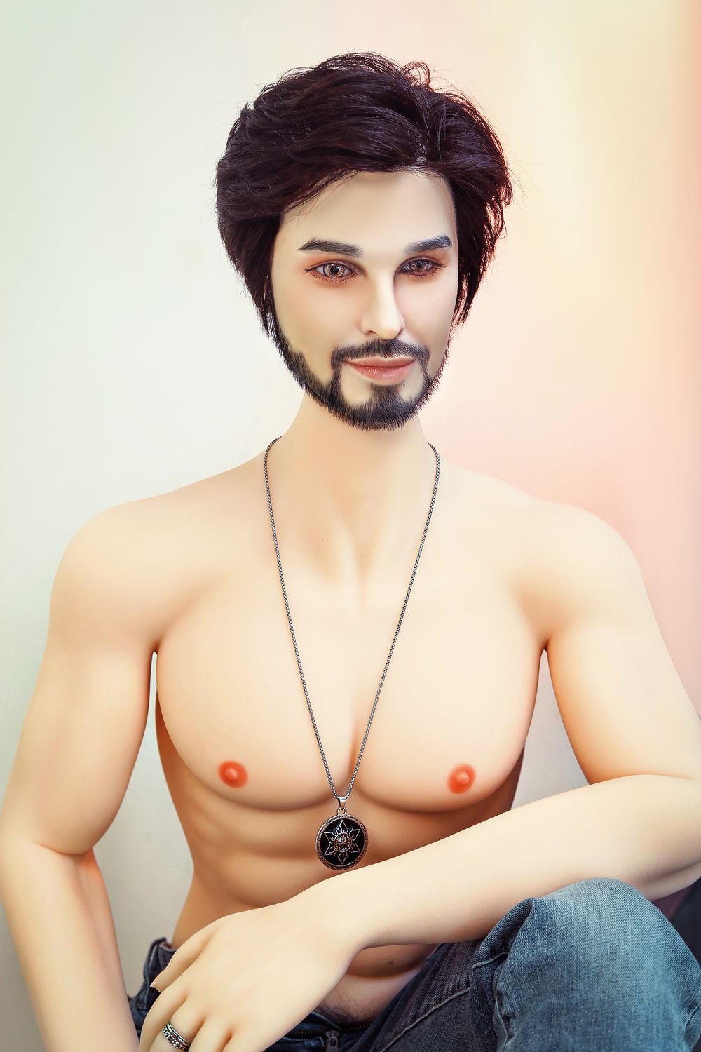 SY DOLL | 162cm(5.31’)- Silicone Head - Mature Lifelike Muscular Gay Male Sex Doll - James
