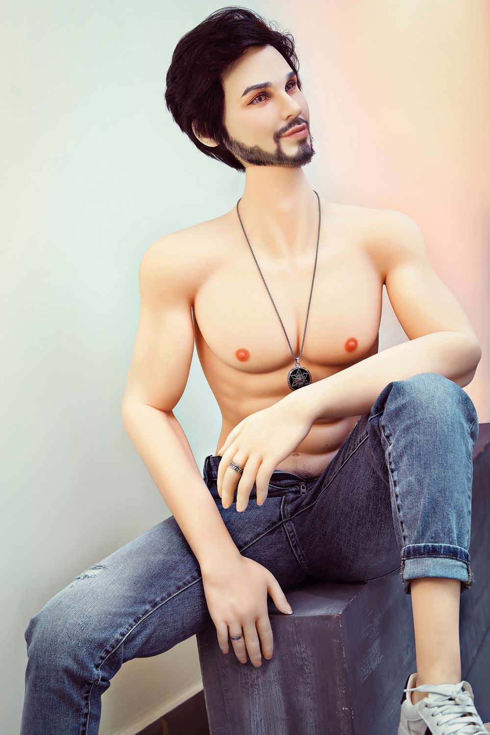 SY DOLL | 162cm(5.31’)- Silicone Head - Mature Lifelike Muscular Gay Male Sex Doll - James