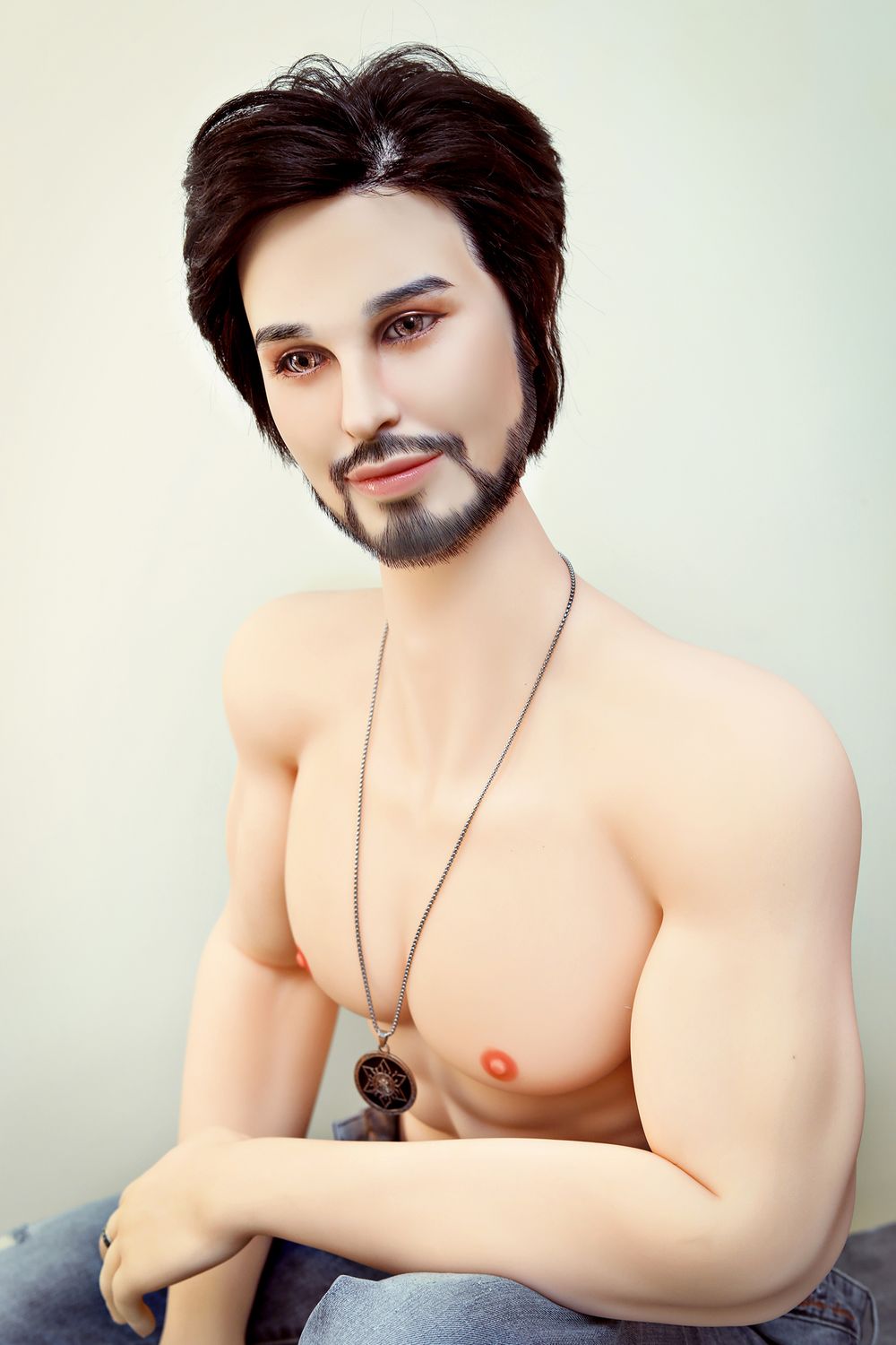 SY DOLL | 162cm(5.31’)- Silicone Head - Mature Lifelike Muscular Gay Male Sex Doll - James