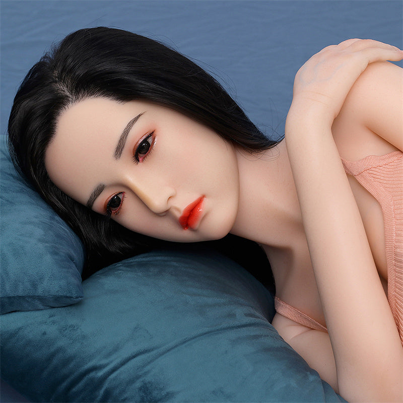 SY DOLL | 160cm(5.25‘) - Silicone Head - Realistic Sporty Asian Slim Sex Doll- Edda