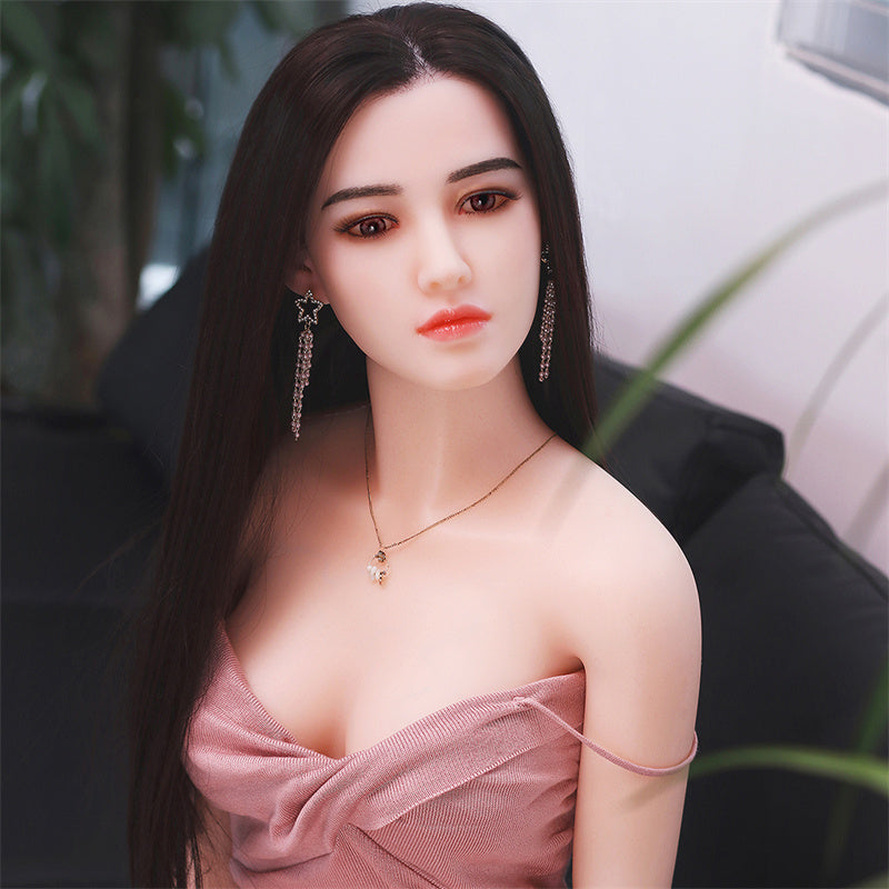 SY DOLL | 160cm(5.25‘) - Silicone Head - Realistic Sporty Asian Slim Sex Doll- Phoebe.