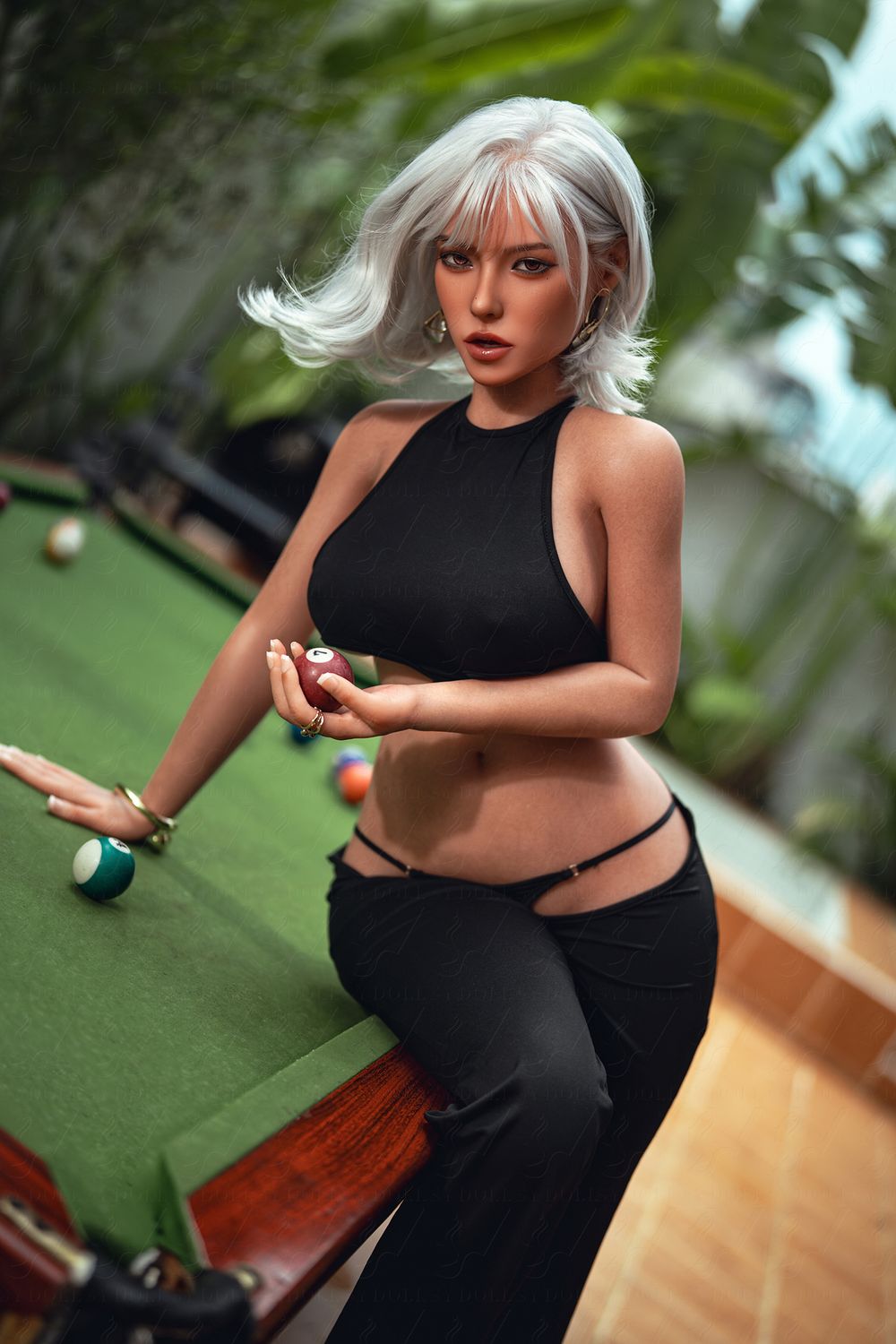 SY DOLL | 164cm ( 5.38’ ) - Silicone Head - M Series Gorgeous Silver-hair Dashing Queen Realistic Big Breasts Sex Doll - Valerina