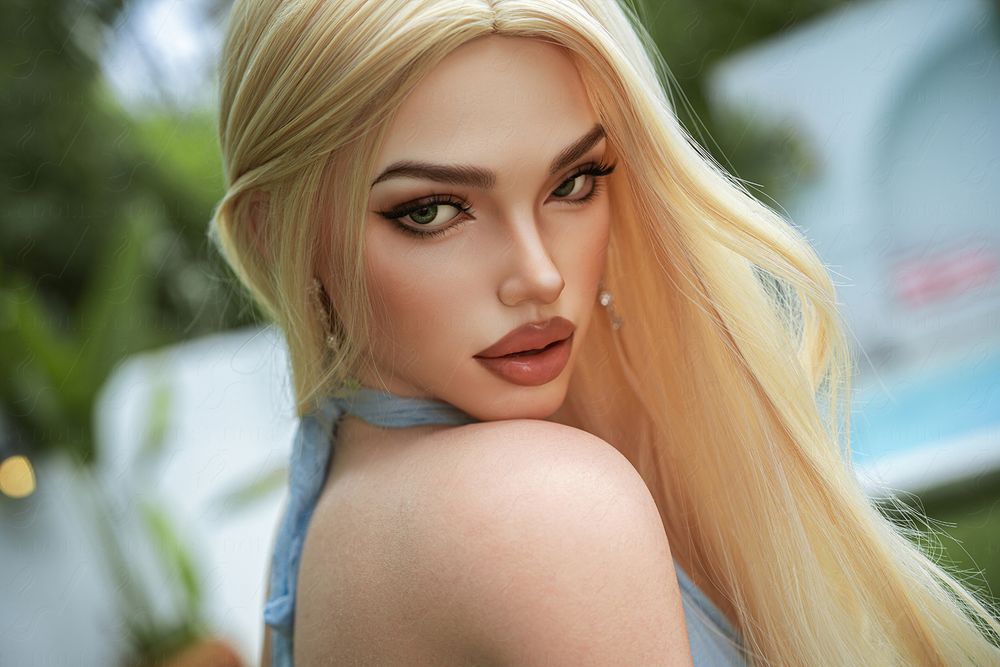 SY DOLL | 160cm(5.25’) - Full Silicone - M Series Elegant Mature Blonde Goddess Realistic Small Breasts Sex Doll - Gigi