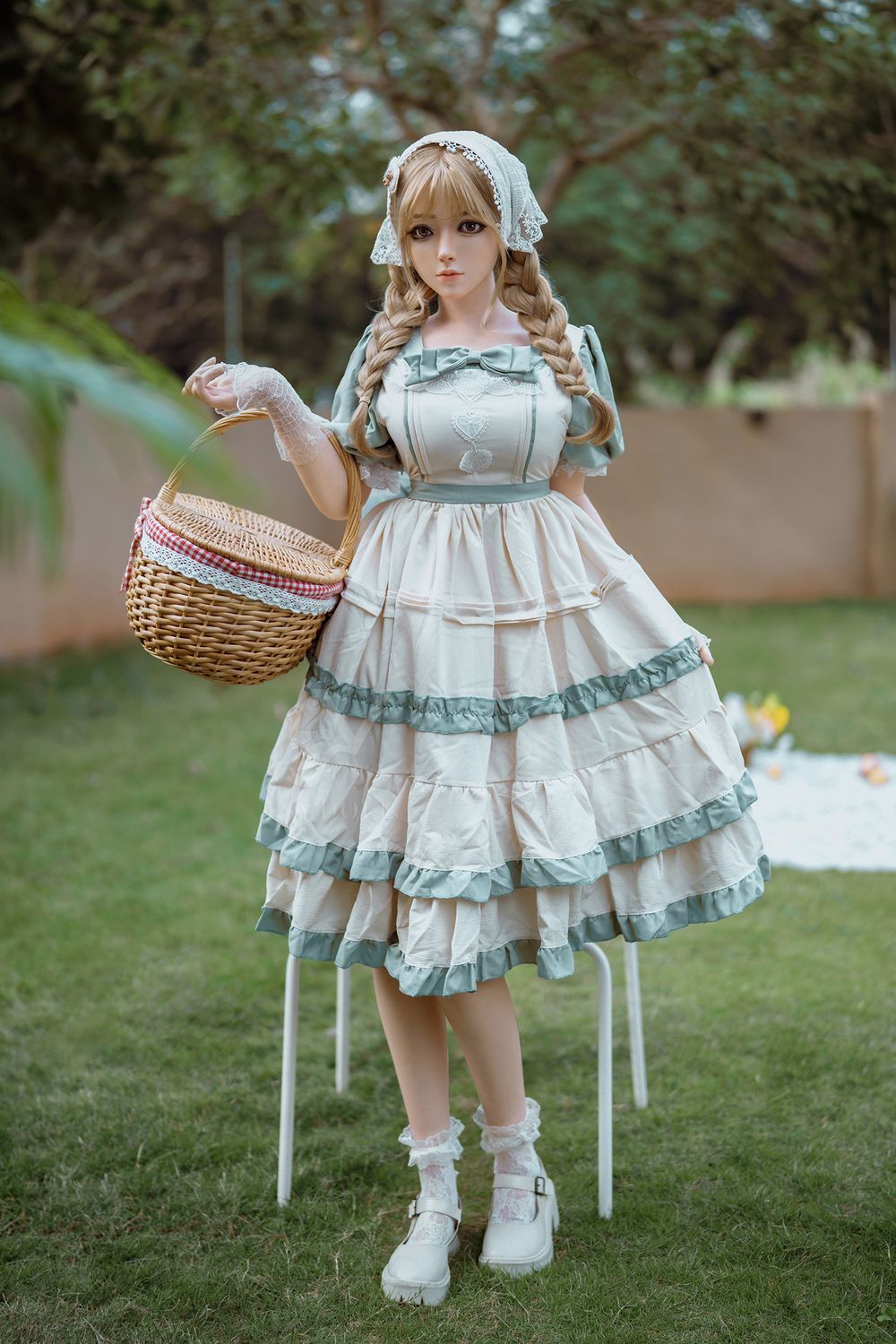 SY DOLL | 164cm(5.38‘) - Full Silicone - Realistic Seductive Alluring Sweet Blonde Lolita Big Breasts Sex Doll - Vanessa