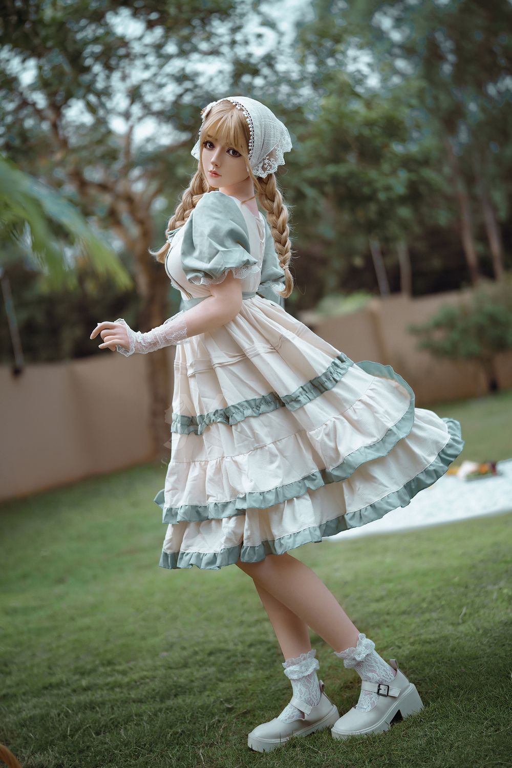 SY DOLL | 164cm(5.38‘) - Full Silicone - Realistic Seductive Alluring Sweet Blonde Lolita Big Breasts Sex Doll - Vanessa