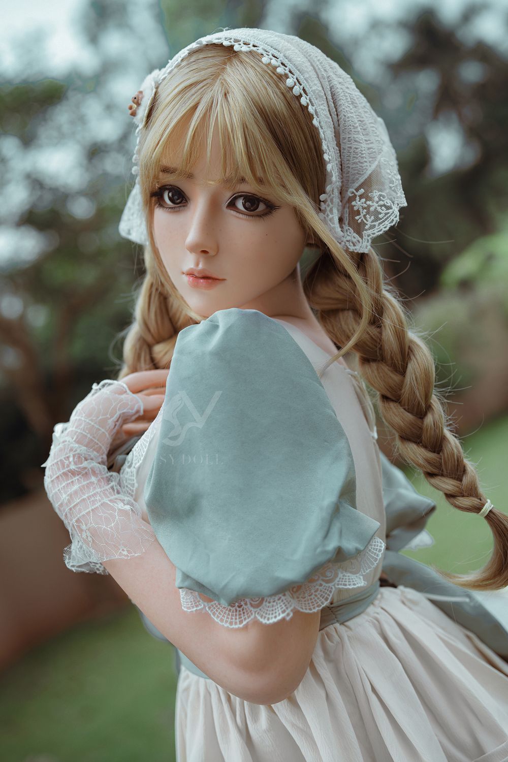 SY DOLL | 164cm(5.38‘) - Full Silicone - Realistic Seductive Alluring Sweet Blonde Lolita Big Breasts Sex Doll - Vanessa