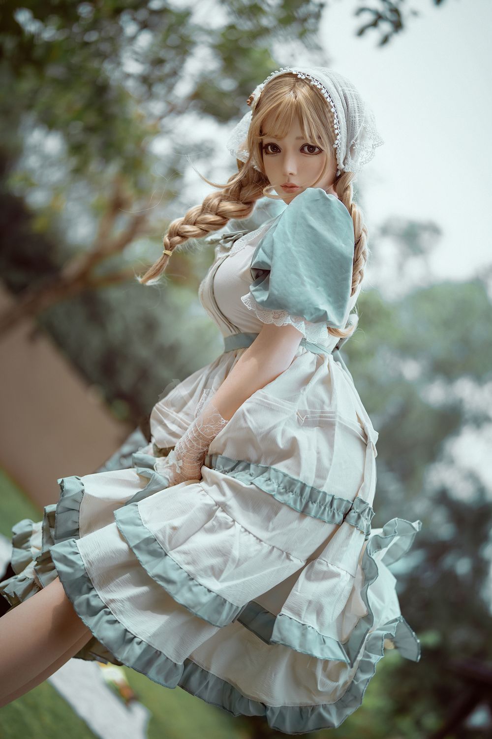 SY DOLL | 164cm(5.38‘) - Full Silicone - Realistic Seductive Alluring Sweet Blonde Lolita Big Breasts Sex Doll - Vanessa