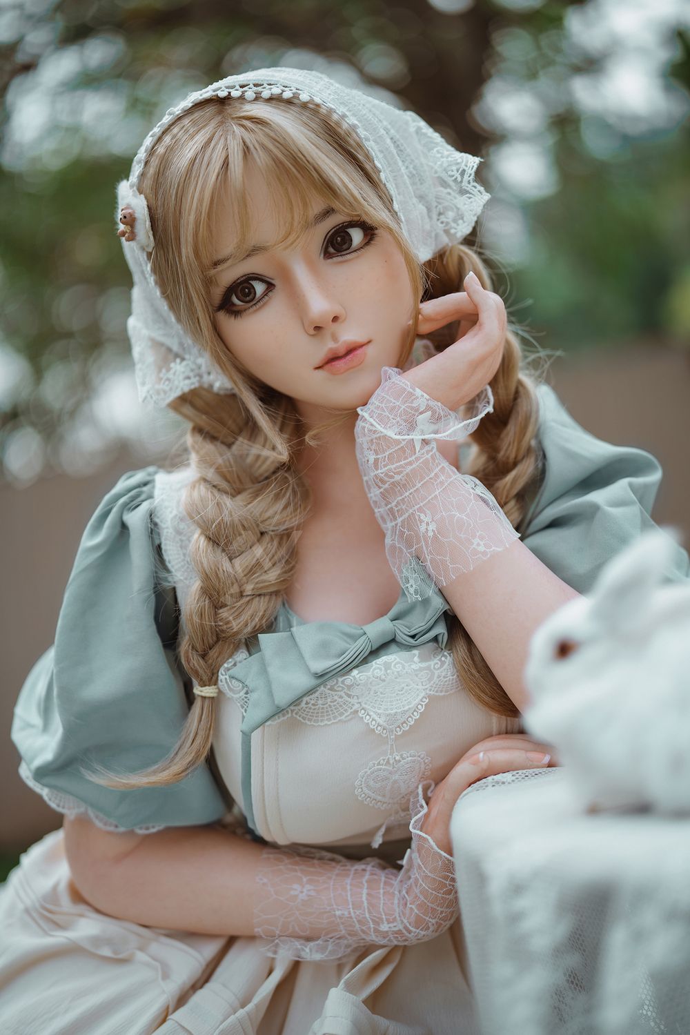 SY DOLL | 164cm(5.38‘) - Full Silicone - Realistic Seductive Alluring Sweet Blonde Lolita Big Breasts Sex Doll - Vanessa