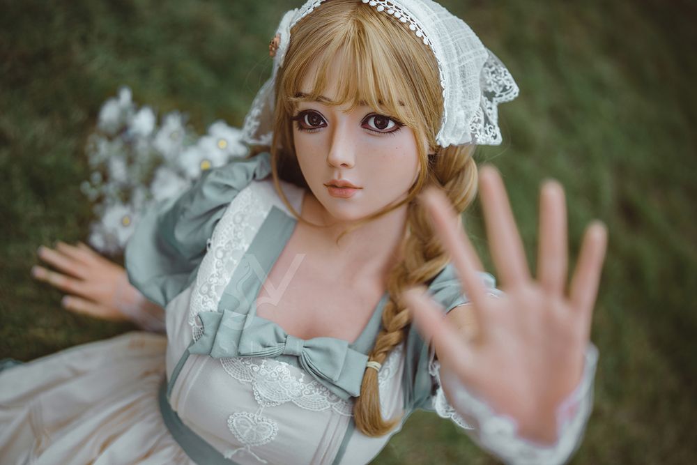 SY DOLL | 164cm(5.38‘) - Full Silicone - Realistic Seductive Alluring Sweet Blonde Lolita Big Breasts Sex Doll - Vanessa