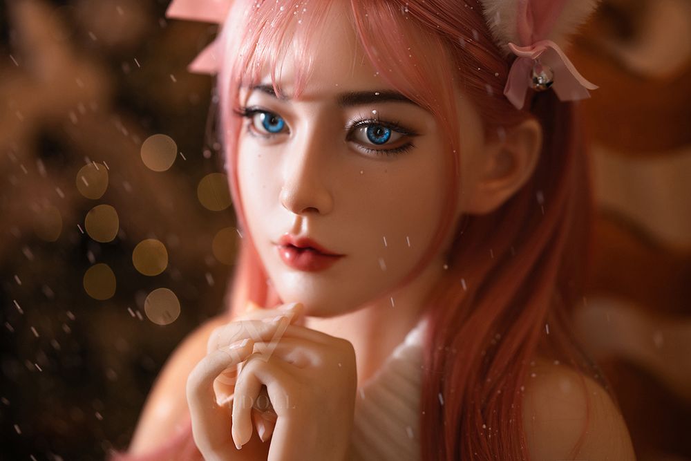 SY DOLL | 160cm(5.25‘)- Silicone Head - Realistic Pink-Hair Asian Cosplay Sex Doll - Foxy18