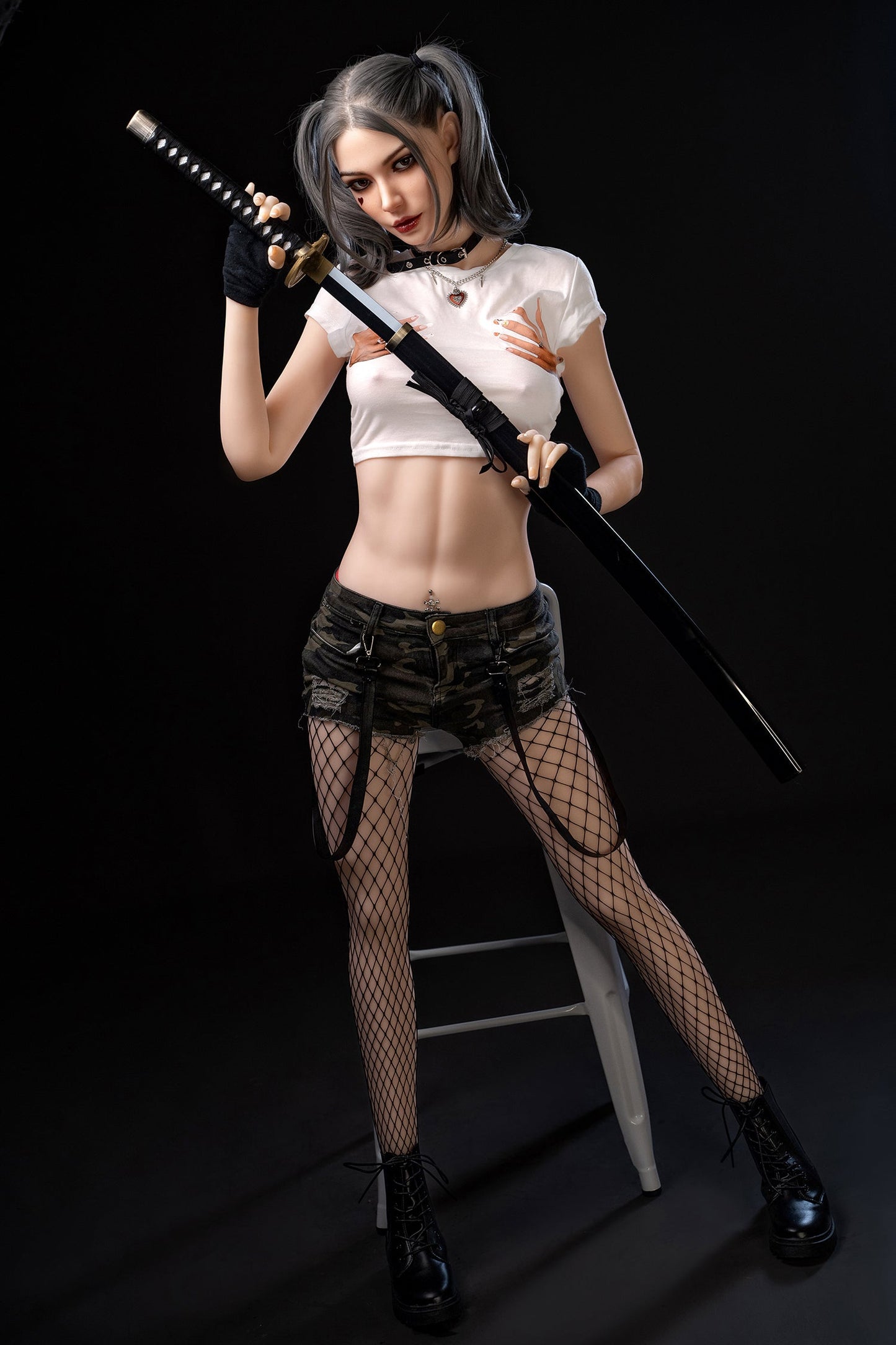 SY DOLL | 173cm(5.68‘)- Silicone Head - M Series Harley Quinn Cosplay Sex Doll - Delia