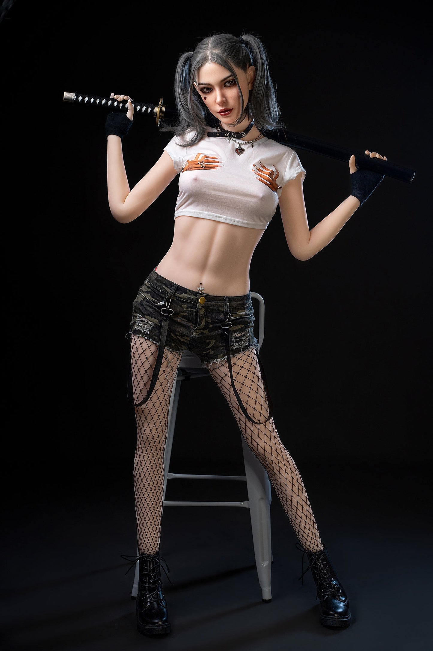 SY DOLL | 173cm(5.68‘)- Silicone Head - M Series Harley Quinn Cosplay Sex Doll - Delia