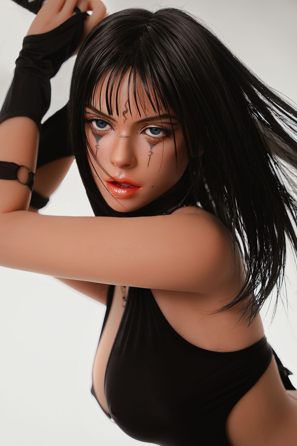 SY DOLL | 166cm(5.45‘) - Silicone Head - M Series Lifelike Sultry Japanese Katana Girl Cosplay Small Breasts Sex Doll - Raina