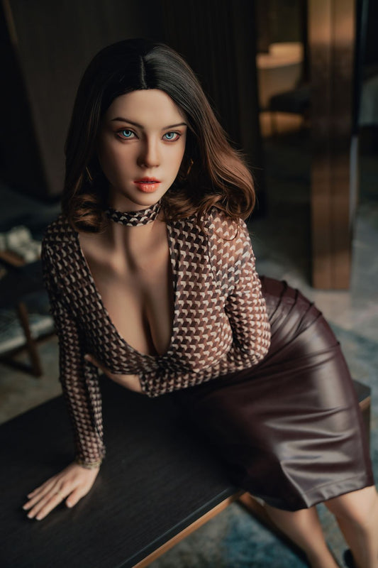 SY DOLL | 168cm(5.51‘)- Full Silicone - M Series Realistic Sultry Milf Secretary Big Breasts Sex Doll - Veronica