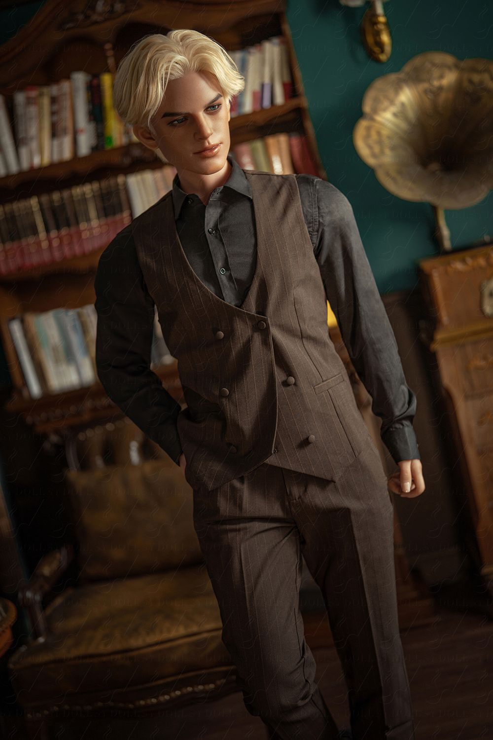 SY DOLL | 168cm(5.31’)- Full Silicone - Automatic Penis Insertion - British Vintage Blonde Muscle Realistic Gay Male Sex Doll -  Alexis