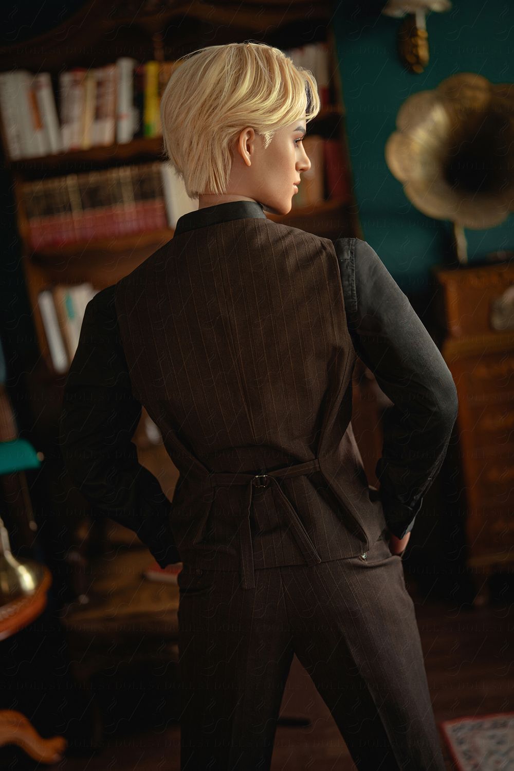 SY DOLL | 168cm(5.31’)- Full Silicone - Automatic Penis Insertion - British Vintage Blonde Muscle Realistic Gay Male Sex Doll -  Alexis