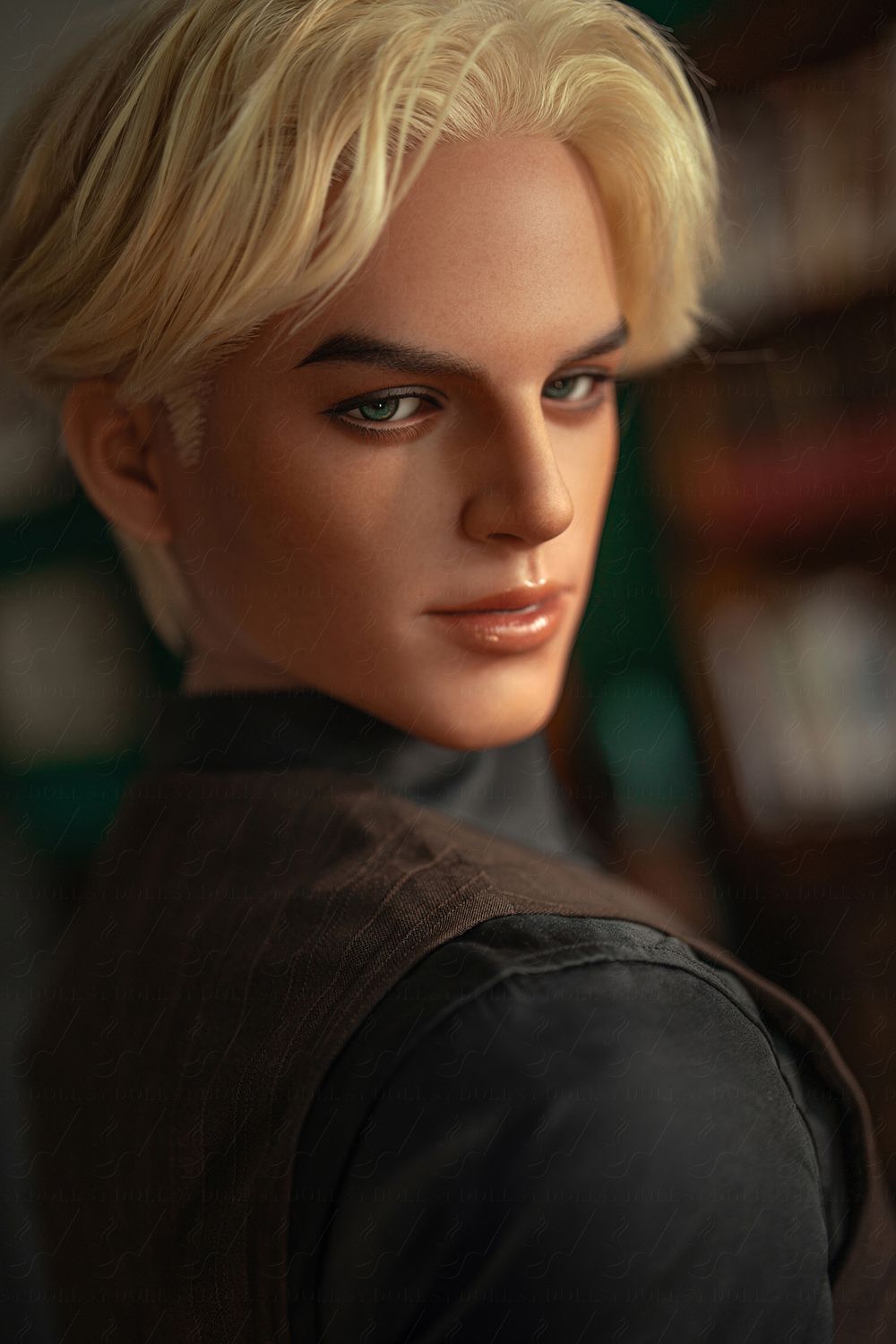 SY DOLL | 168cm(5.31’)- Full Silicone - Automatic Penis Insertion - British Vintage Blonde Muscle Realistic Gay Male Sex Doll -  Alexis