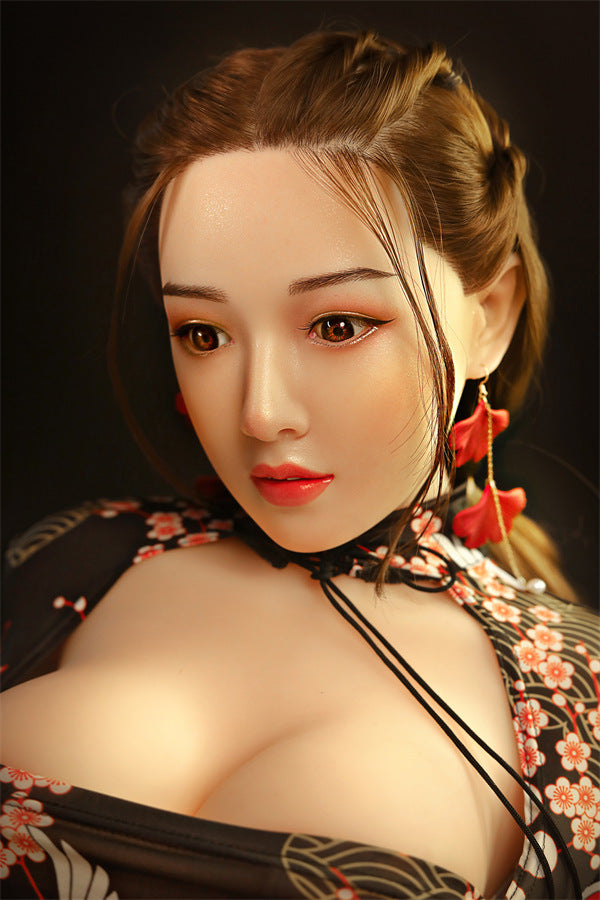 SY DOLL | 158cm (5’18”) - Silicone Head - Glamorous Asian Gentle Realistic Big Breasts Sex Doll - Mavis