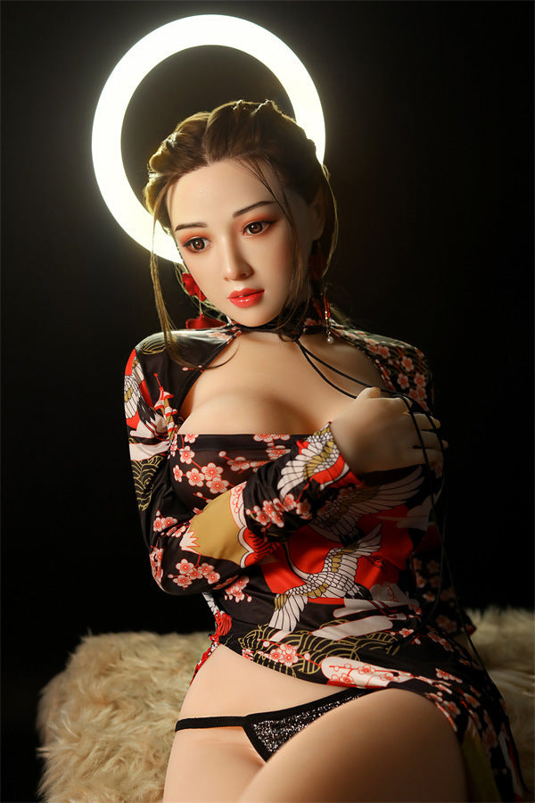 SY DOLL | 158cm (5’18”) - Silicone Head - Glamorous Asian Gentle Realistic Big Breasts Sex Doll - Mavis