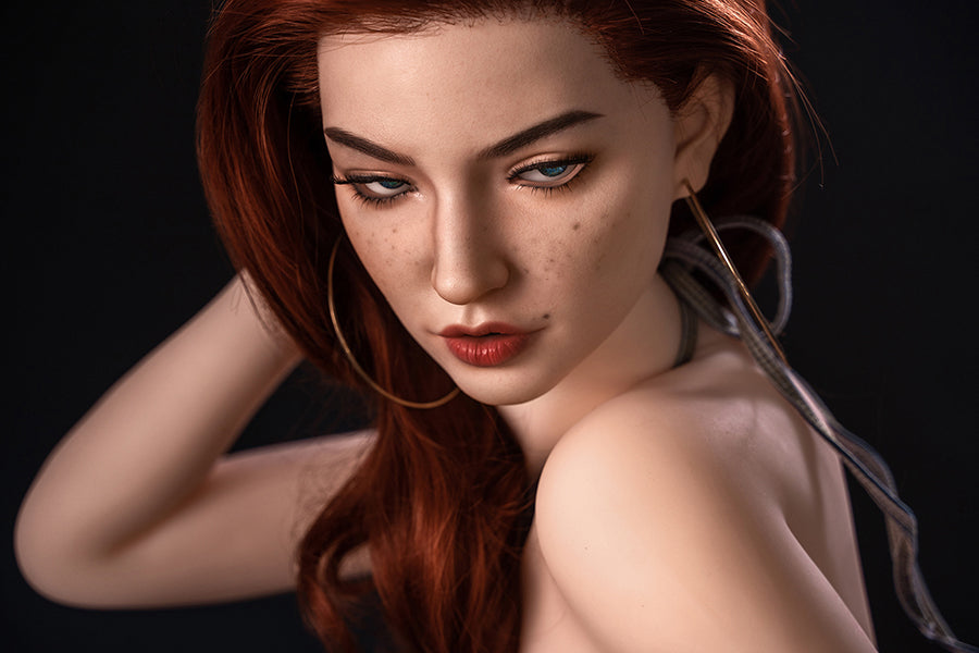 SY DOLL | 173cm(5.68‘)- Silicone Head - M Series Alluring Model Figure Ginger Head Sex Doll - Patricia