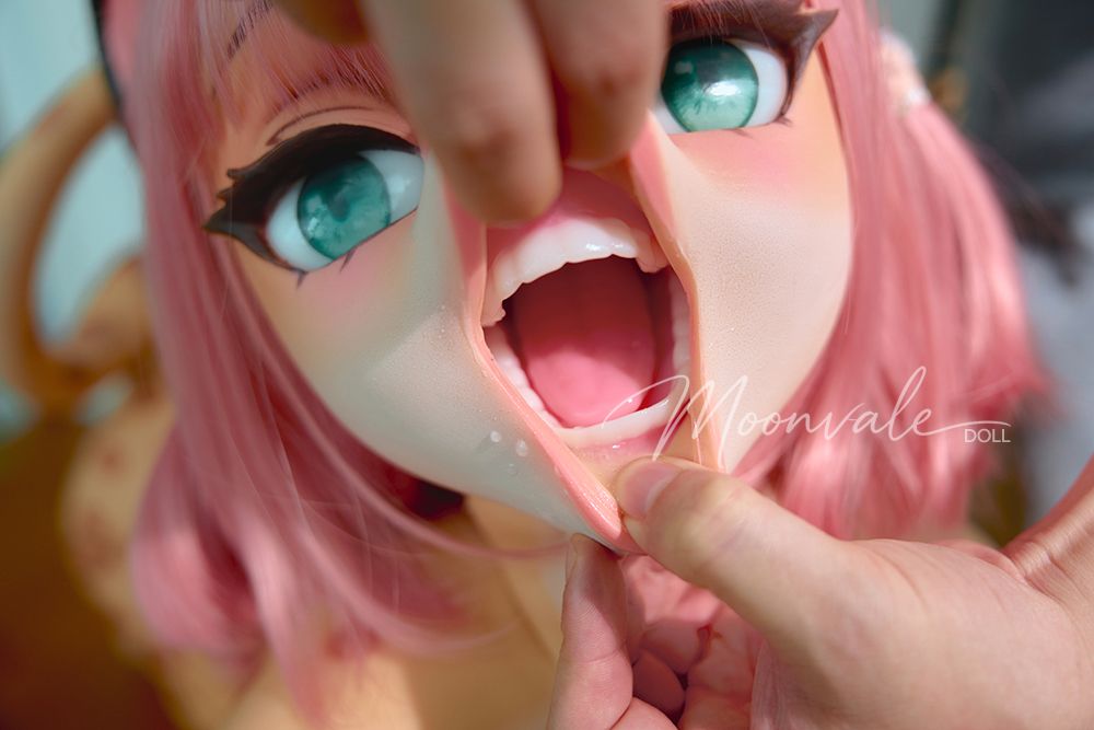 Moonvale Doll | 155cm ( 5.09’ ) - Full Silicone - Captivating Playful Lovely Pink-hair Yellow Leopard Furry Realistic Small Breasts Sex Doll - Lyora