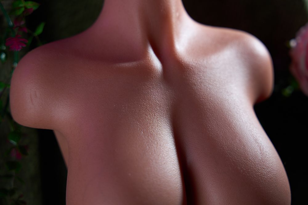 SY DOLL | 60cm (1.97') - Silicone - Alluring Slim Waist Big Breasts Realistic Half-Body Torso Sex Doll - Sophia