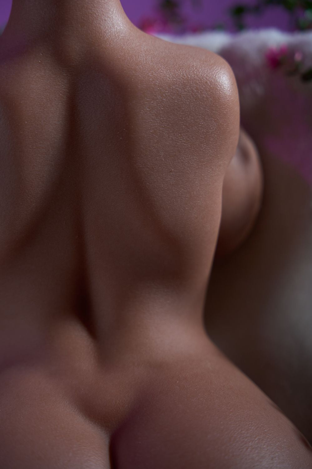 SY DOLL | 40cm (1.31') - Silicone - Big Breasts Elegance Voluptuous Tan Skin Realistic Half-Body Torso Sex Doll - Meroy