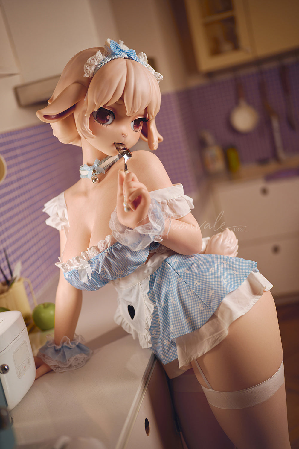 Moonvale Doll | 160cm (5.25’)  Full Silicone Captivating Sweet Elegant Anthro Sheep Furry Realistic Big Breasts Sex Doll - Aurelia