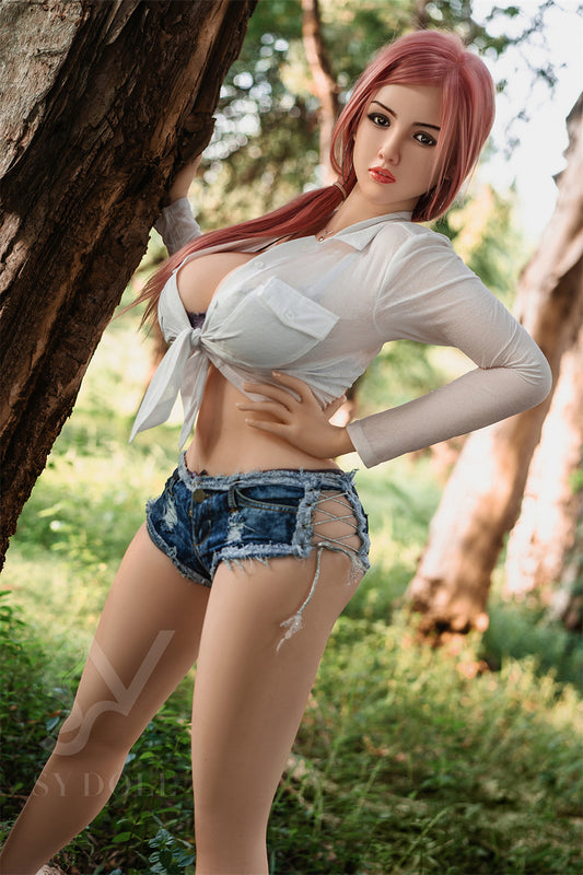 SY DOLL | 164cm ( 5.38’ )  - Silicone Head - Realistic Captivating Big Breasts Sex Doll - Faith