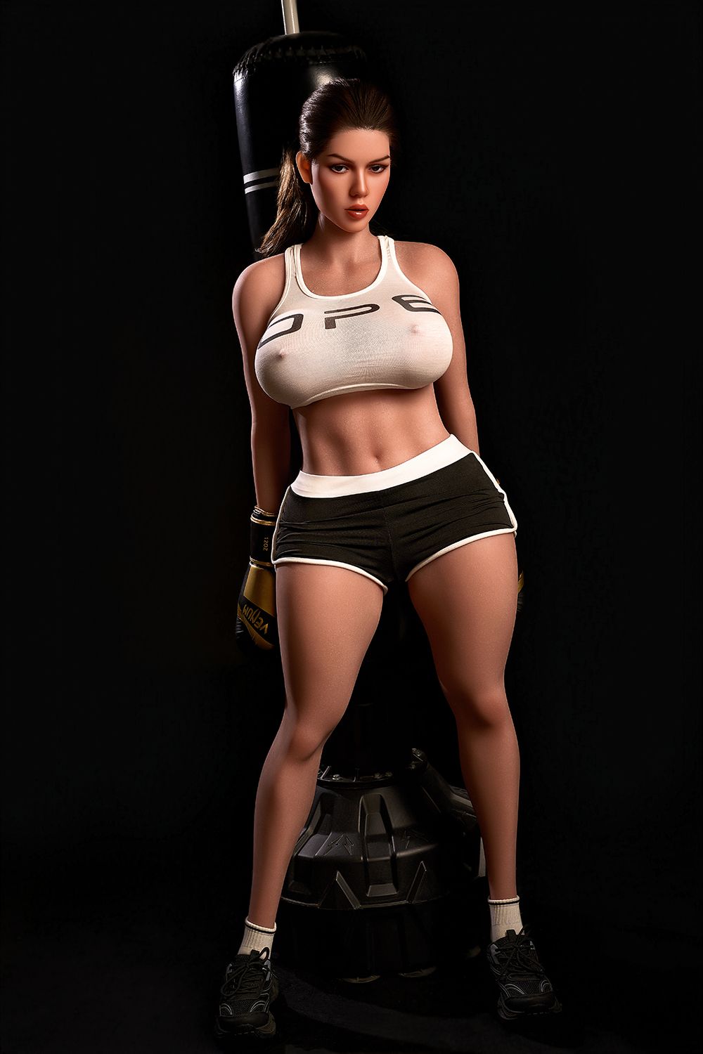 SY DOLL | 163cm (5.35') - Silicone Head - Tempting Sporty Boxing Bombshell Lifelike Huge Breasts Sex Doll - Megan