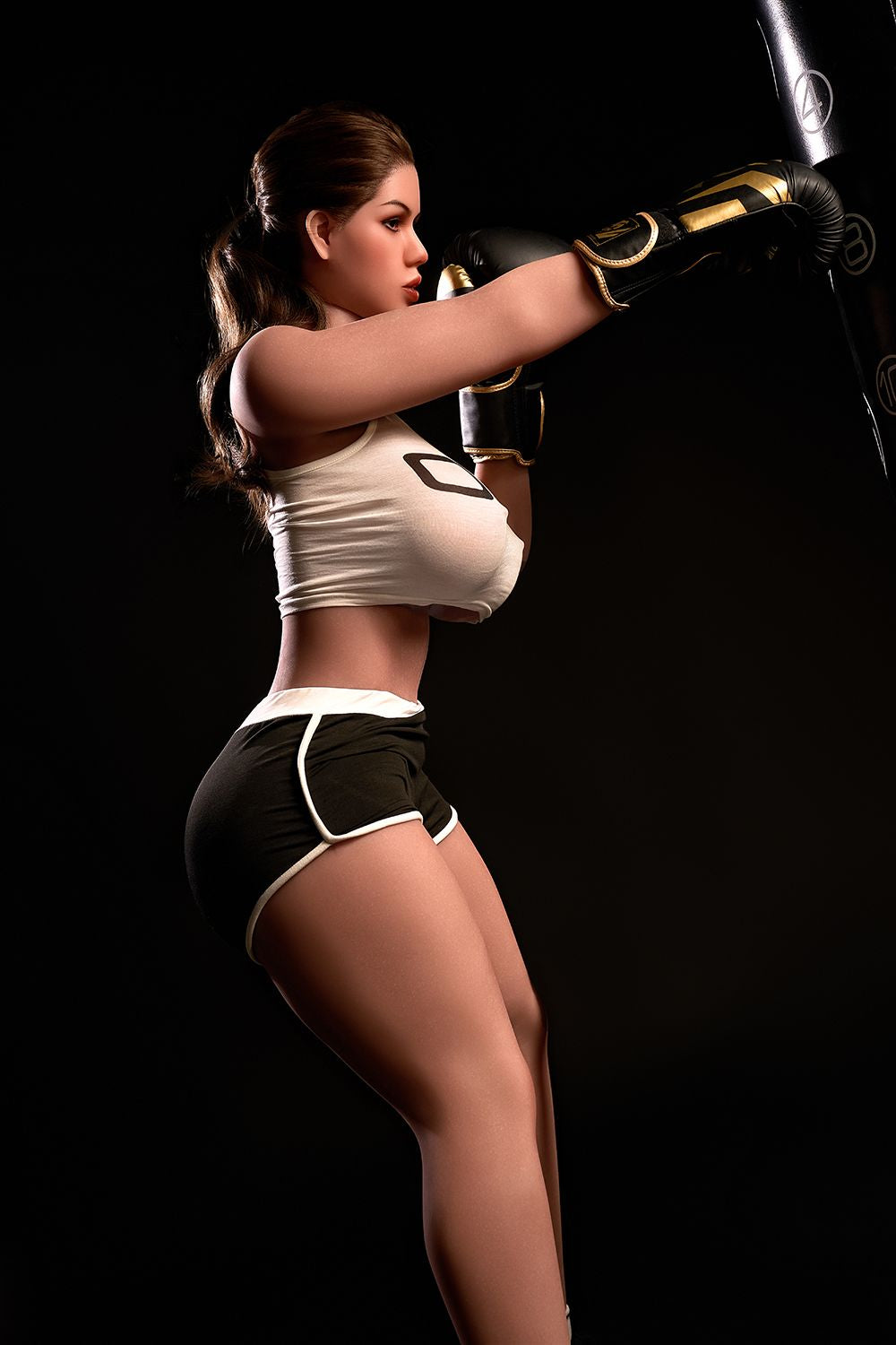 SY DOLL | 163cm (5.35') - Silicone Head - Tempting Sporty Boxing Bombshell Lifelike Huge Breasts Sex Doll - Megan