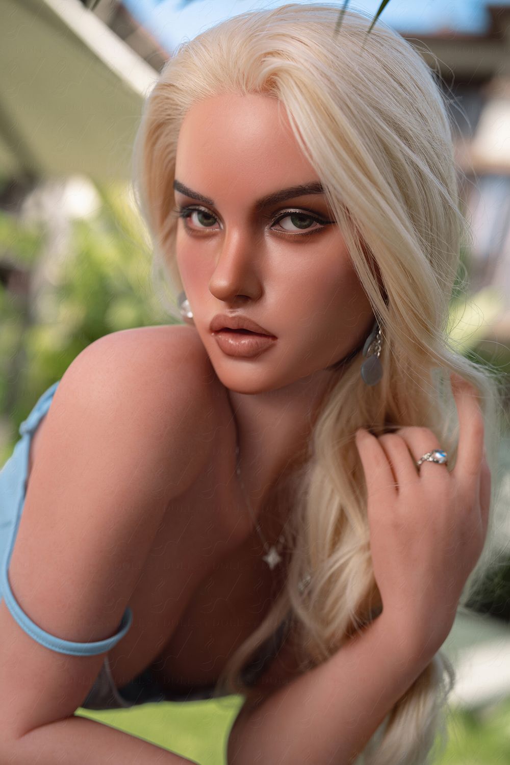 SY DOLL | 160cm（5.25’) - Silicone Head - M Series Glamorous American Blonde Realistic Big Breasts Sex Doll - Zeraya