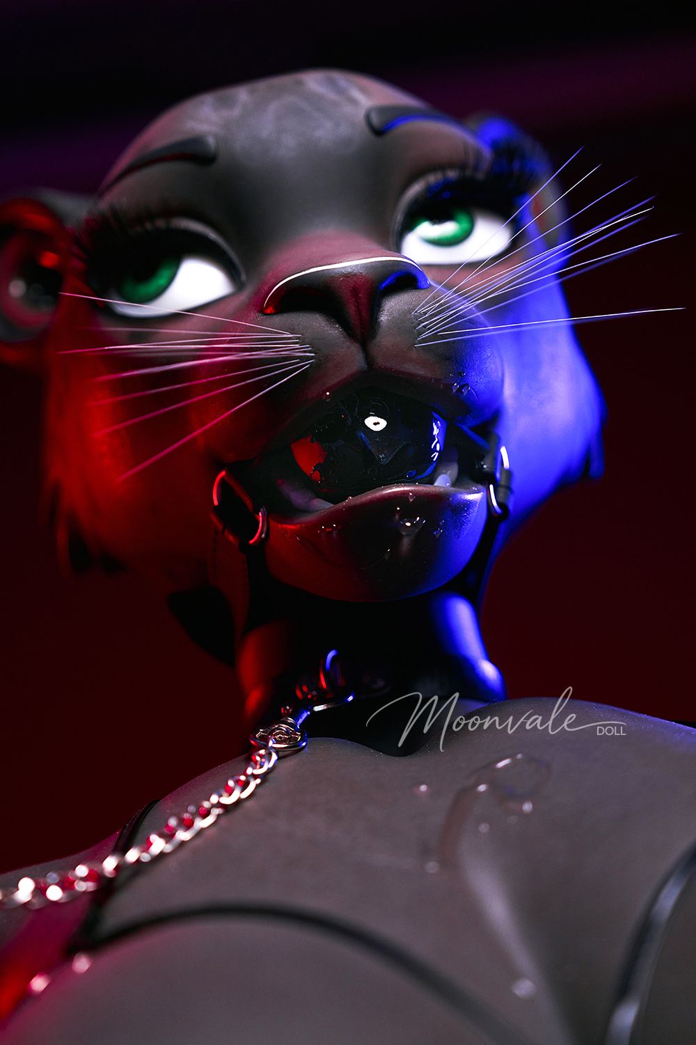 Moonvale Doll | 165cm ( 5.41’ ) - Full Silicone - Cold Seductive Wild Black Panther BDSM-style Furry Realistic Big Breasts Sex Doll - Velara