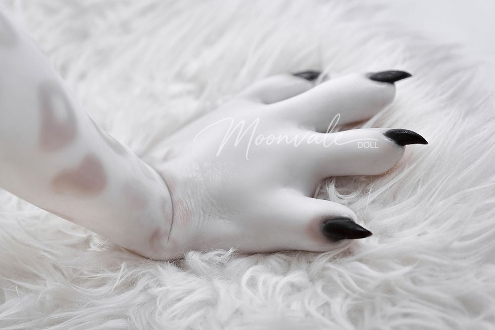 Moonvale Doll | 165cm ( 5.41’ ) - Full Silicone - Seductive Cool Office Lady White Panther Furry Realistic Big Breasts Sex Doll - Velara