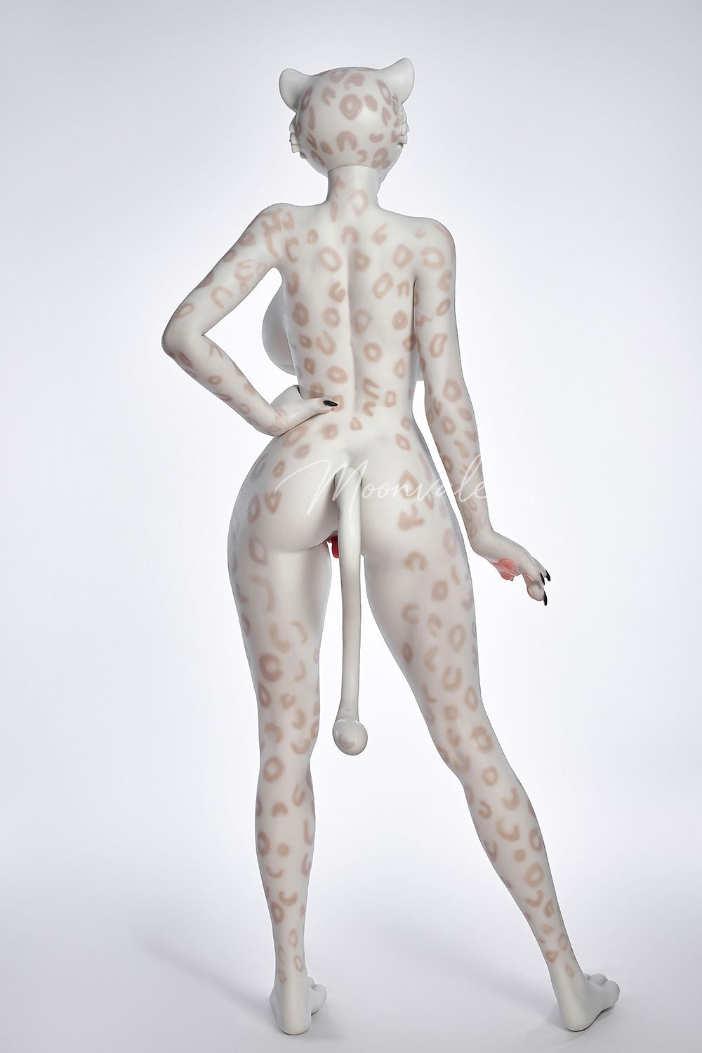 Moonvale Doll | 165cm ( 5.41’ ) - Full Silicone - Seductive Cool Office Lady White Panther Furry Realistic Big Breasts Sex Doll - Velara